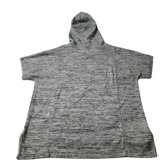 Athleta Girls Gray Pullover Hoodie size L/12 short sleeve. - Picture 7 of 9
